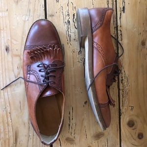 Used Madewell Brown Wingtip Brogues 8.5